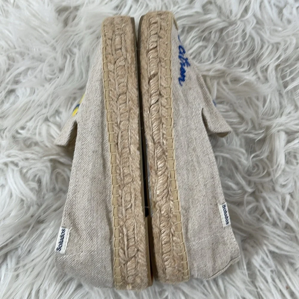 Soludos Limoncello Smoking Slipper Slip On Espadrille Size 5